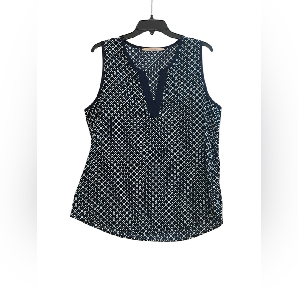 O3-41‎ HAWTHORNE Sleeveless Abstract Print Blouse